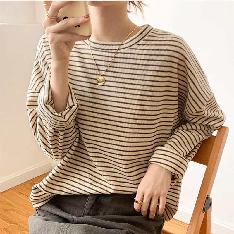 Christina | Striped Button-Up Shirt for Women