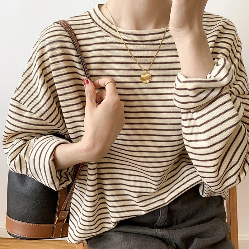 Christina | Striped Button-Up Shirt for Women