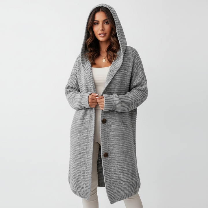 Bella | Hooded Longline Cardigan for Women