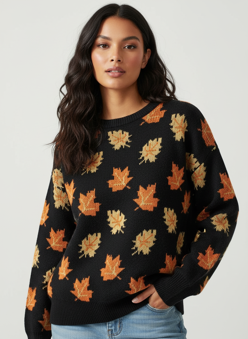 Gracie | Jacquard Ribbed Sweater for Women