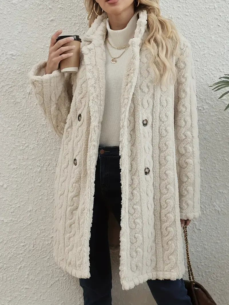 Juno | Longline Teddy Coat for Women