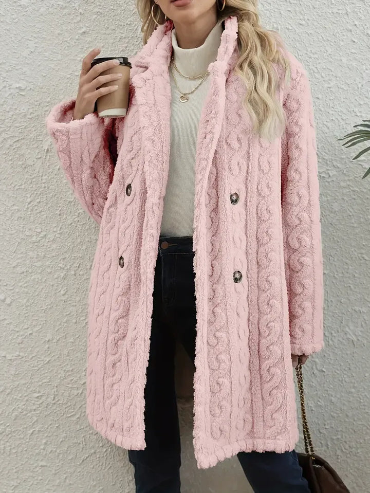 Juno | Longline Teddy Coat for Women