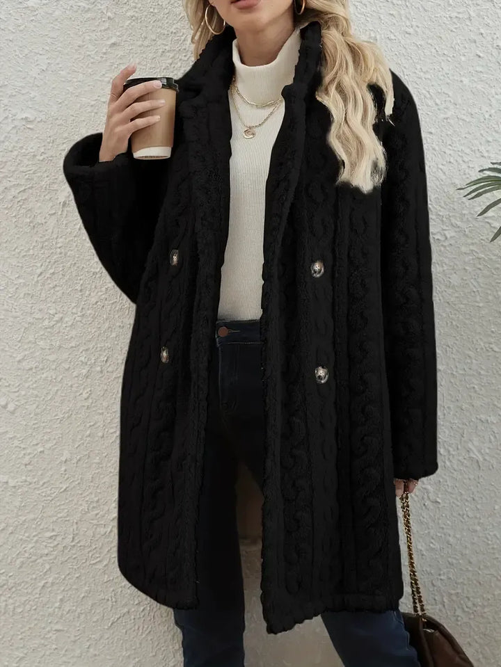 Juno | Longline Teddy Coat for Women