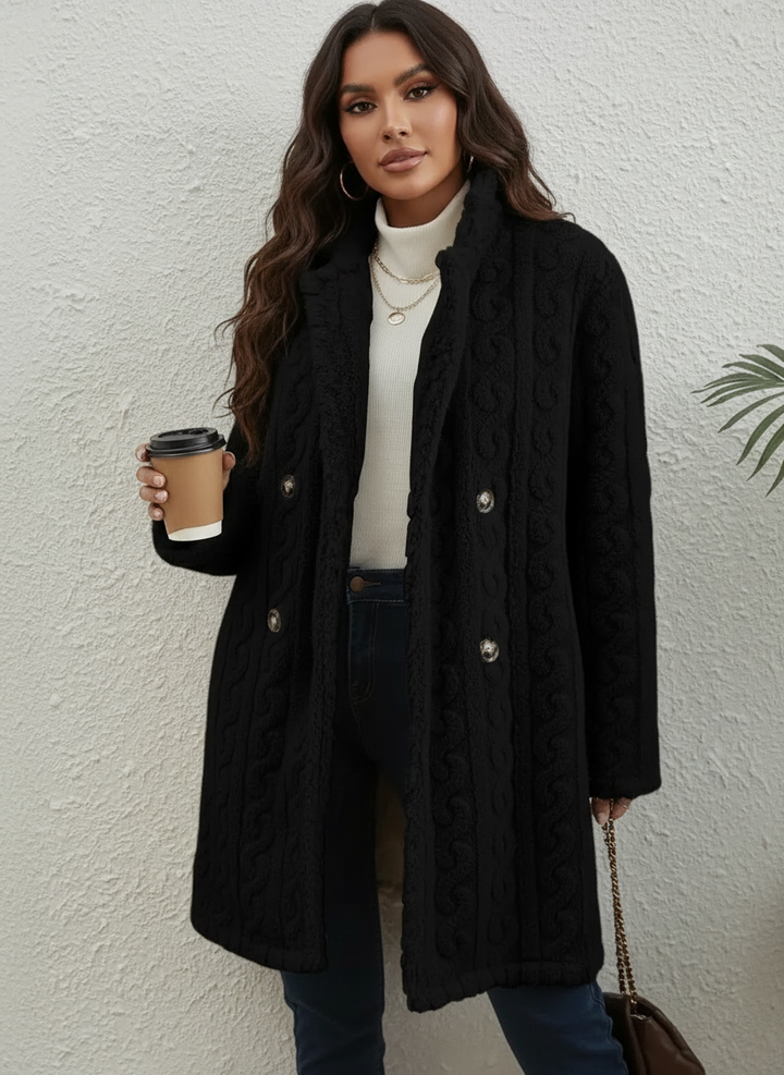 Juno | Longline Teddy Coat for Women