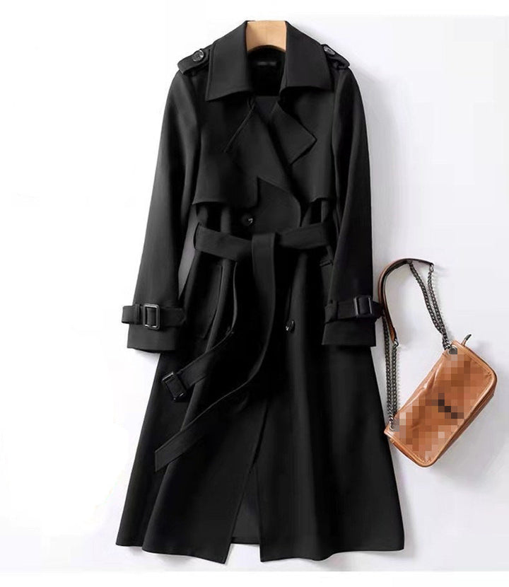 Cecilia | Long Double-Breasted Trench Coat for Women