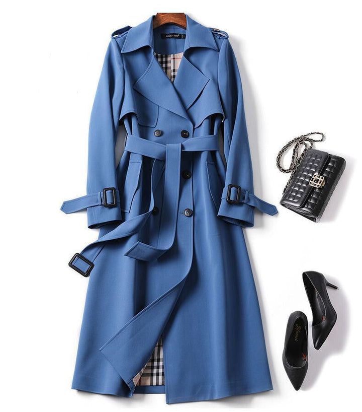 Cecilia | Long Double-Breasted Trench Coat for Women