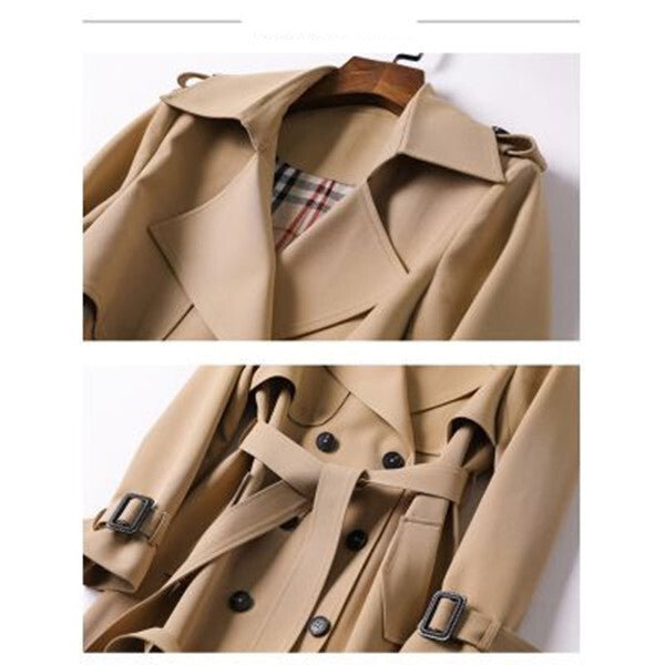 Cecilia | Long Double-Breasted Trench Coat for Women