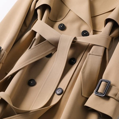 Cecilia | Long Double-Breasted Trench Coat for Women