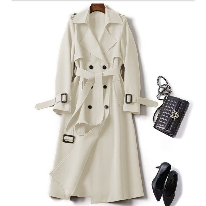 Cecilia | Long Double-Breasted Trench Coat for Women