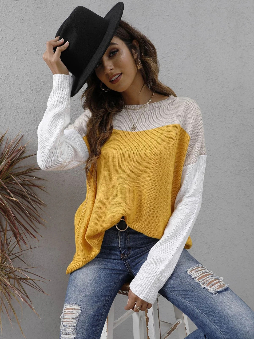 Louisa | Colourblock Sweater for Women