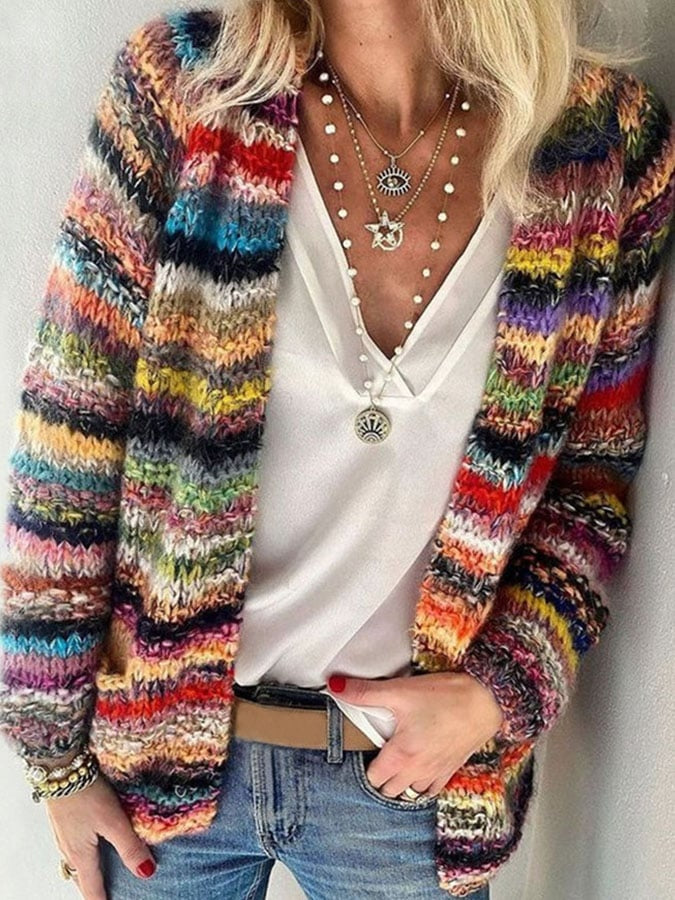 Priscilla | Striped Cardigan for Women
