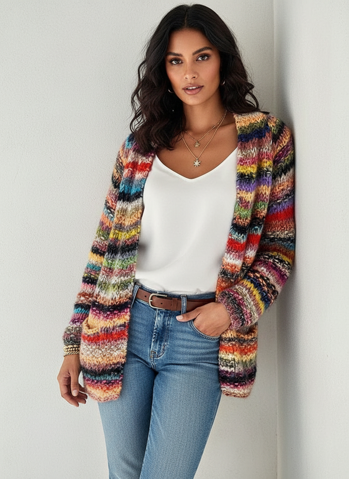 Priscilla | Striped Cardigan for Women