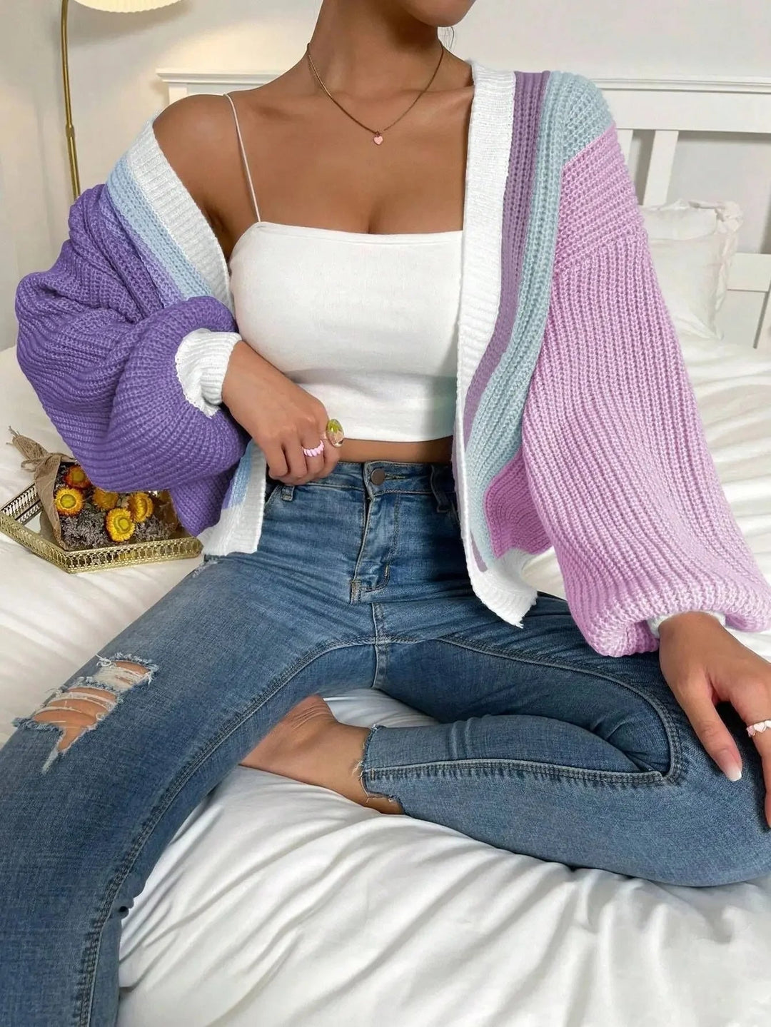 Erin | Colourblock Cardigan for Women