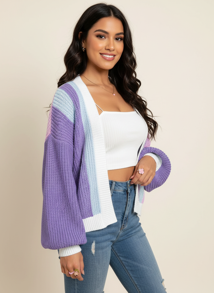 Erin | Colourblock Cardigan for Women