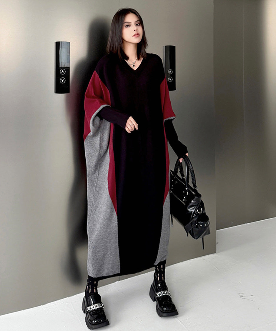 Panel Knit Long Dress – White Dress