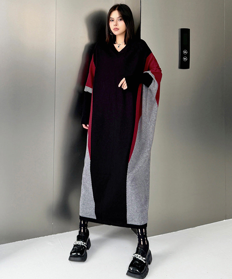 Panel Knit Long Dress – White Dress