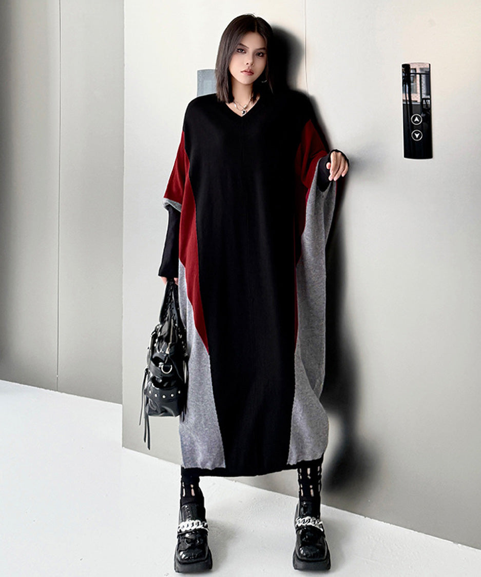 Panel Knit Long Dress – White Dress