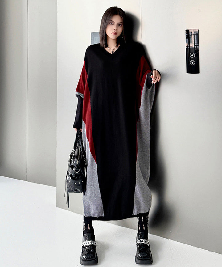 Panel Knit Long Dress – White Dress