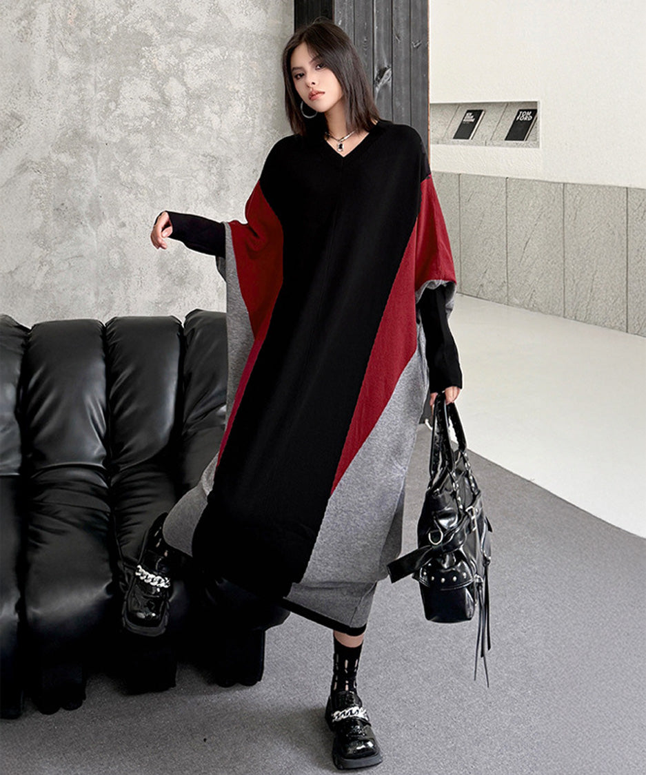 Panel Knit Long Dress – White Dress