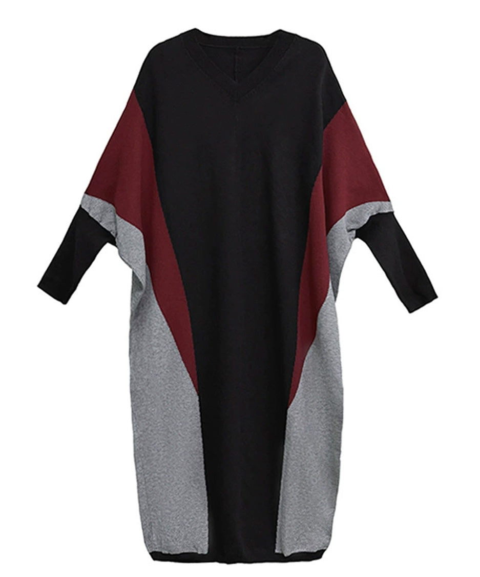 Panel Knit Long Dress – White Dress