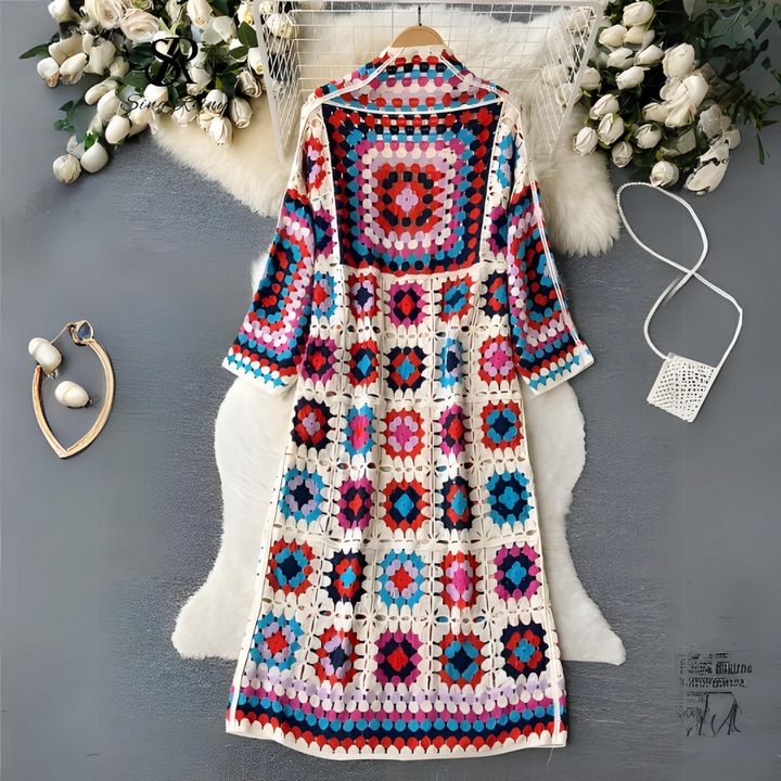Regina | Crochet Longline Cardigan for Women