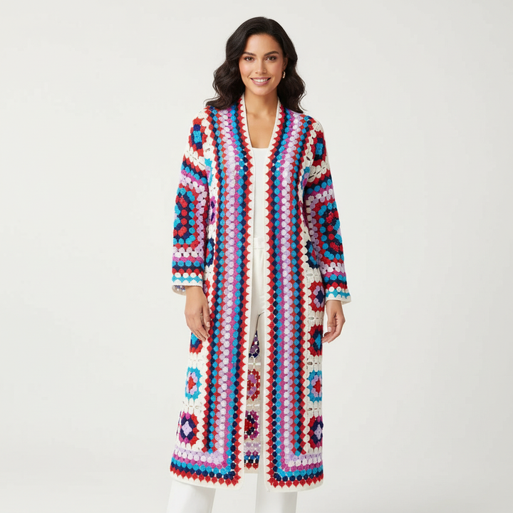Regina | Crochet Longline Cardigan for Women