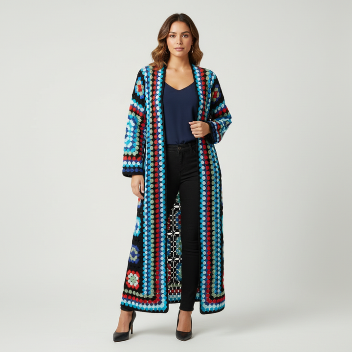 Regina | Crochet Longline Cardigan for Women