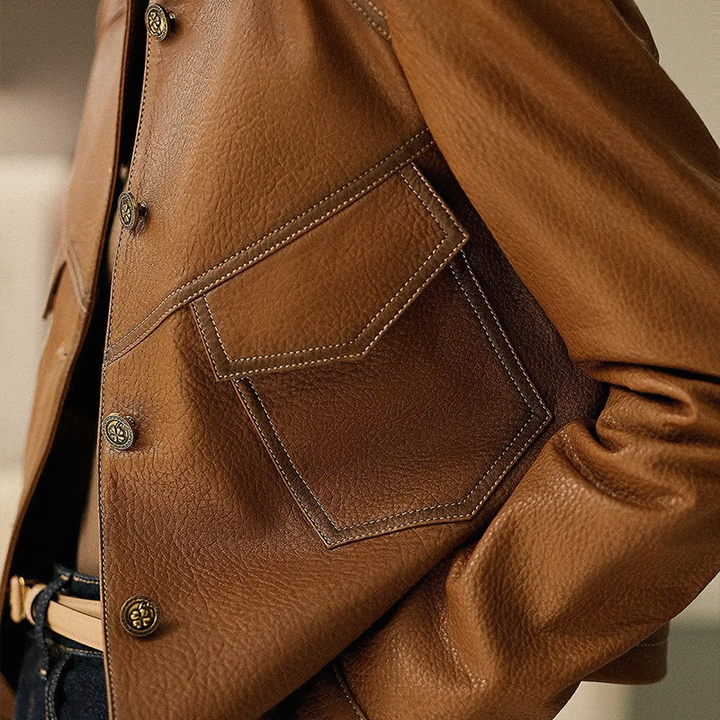 Vanessa | Sleek Leather Jacket for Women