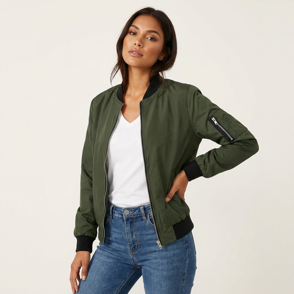 Vera | Zip-Up Bomber Jacket for Women