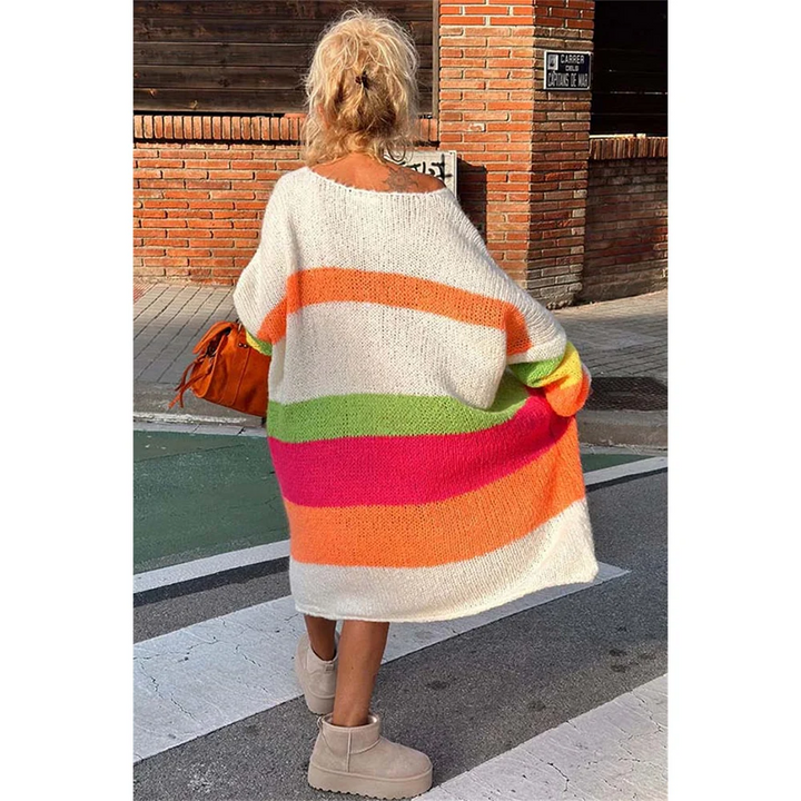 Miriam | Striped Graphic Sweater for Women