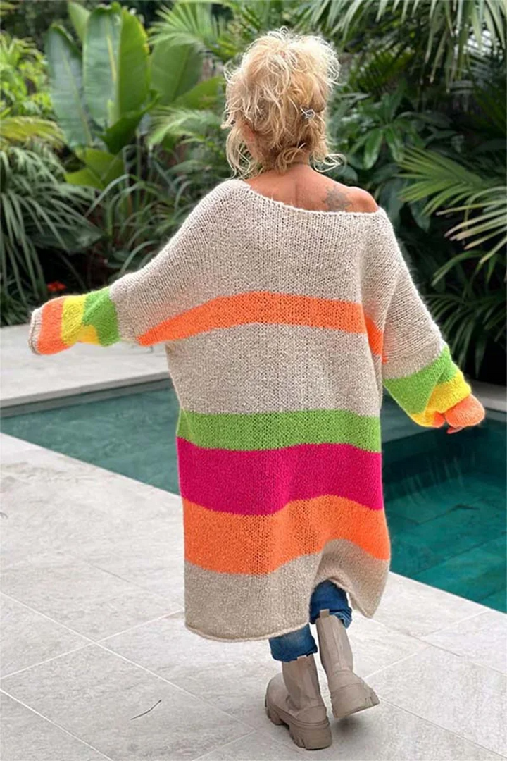 Miriam | Striped Graphic Sweater for Women