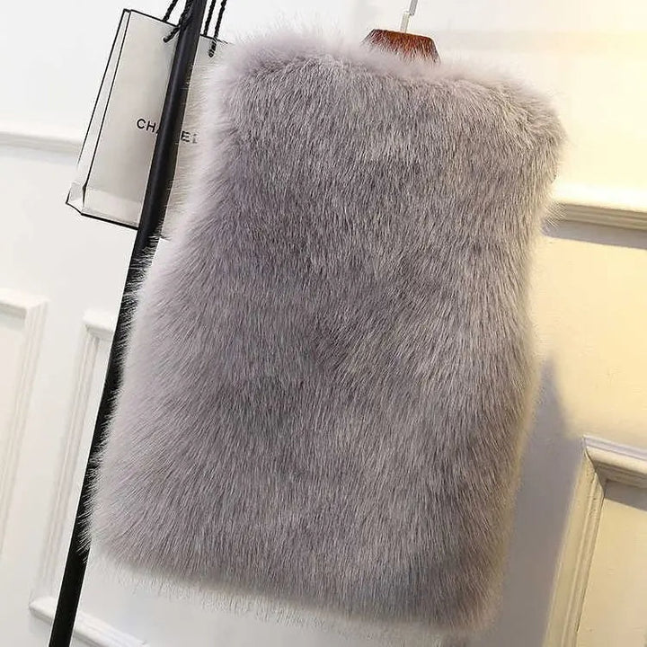Angelina | Sleeveless Faux Fur Gilet for Women