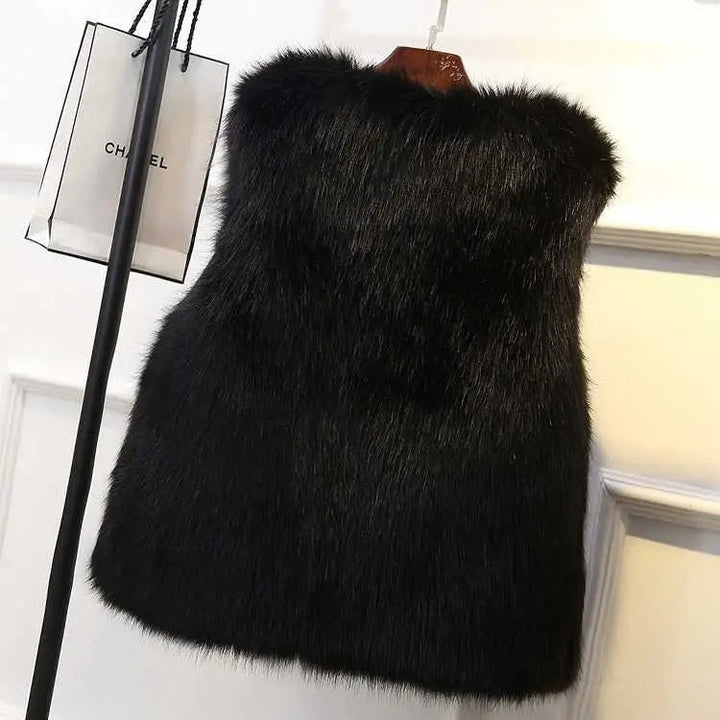 Angelina | Sleeveless Faux Fur Gilet for Women