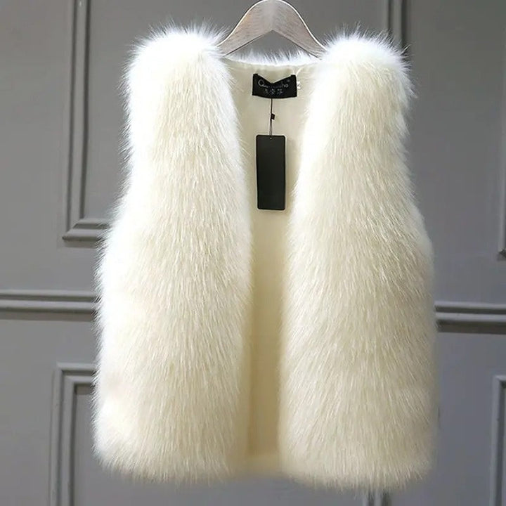 Angelina | Sleeveless Faux Fur Gilet for Women