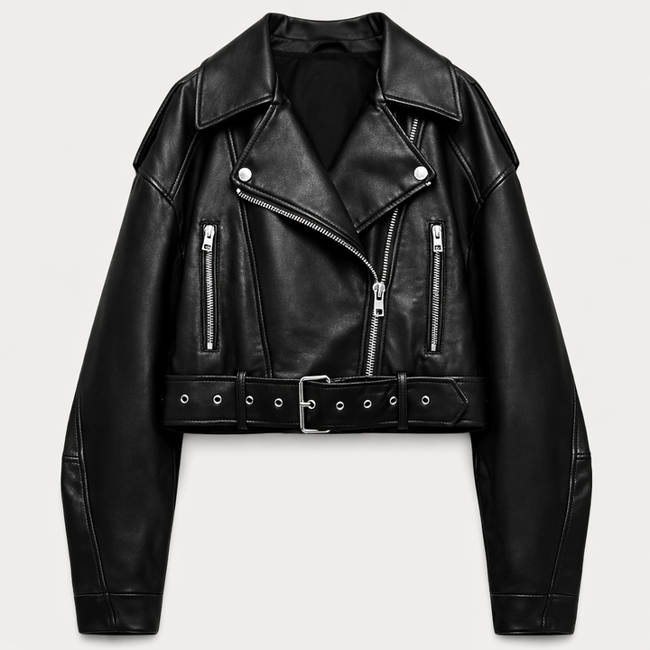 Gemma | Faux Leather Moto Jacket for Women