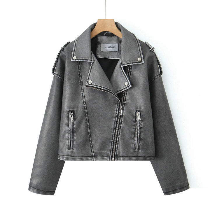 Miranda | Faux Leather Moto Jacket for Women