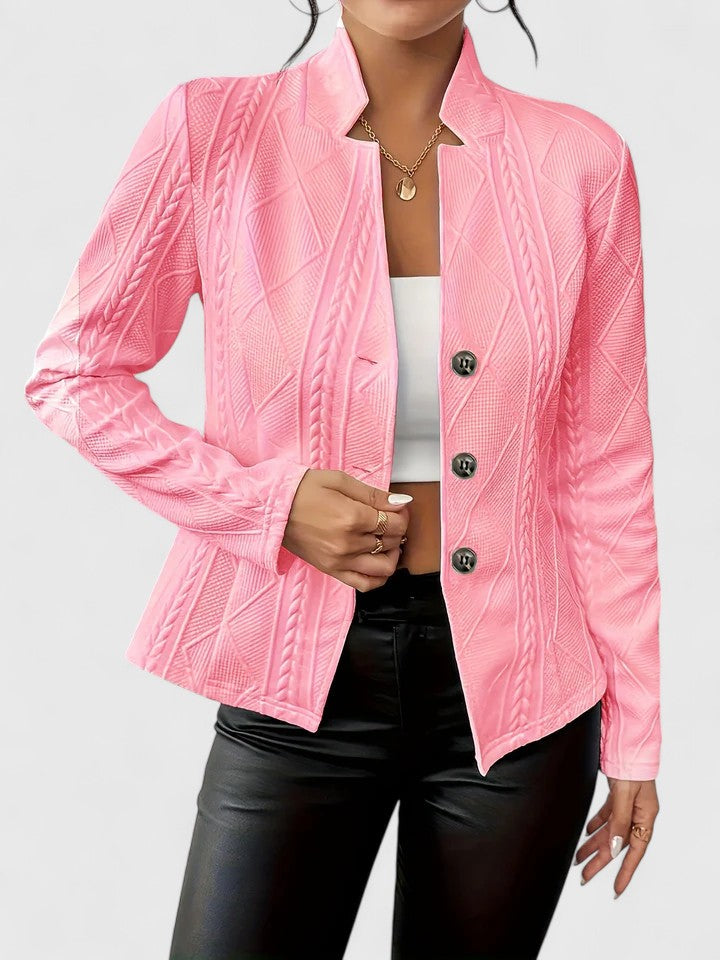 Ruby | Stand Collar Slim-Fit Jacket for Women