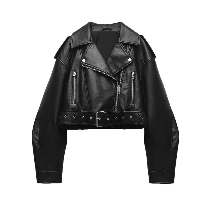Lucille | Faux Leather Moto Jacket for Women