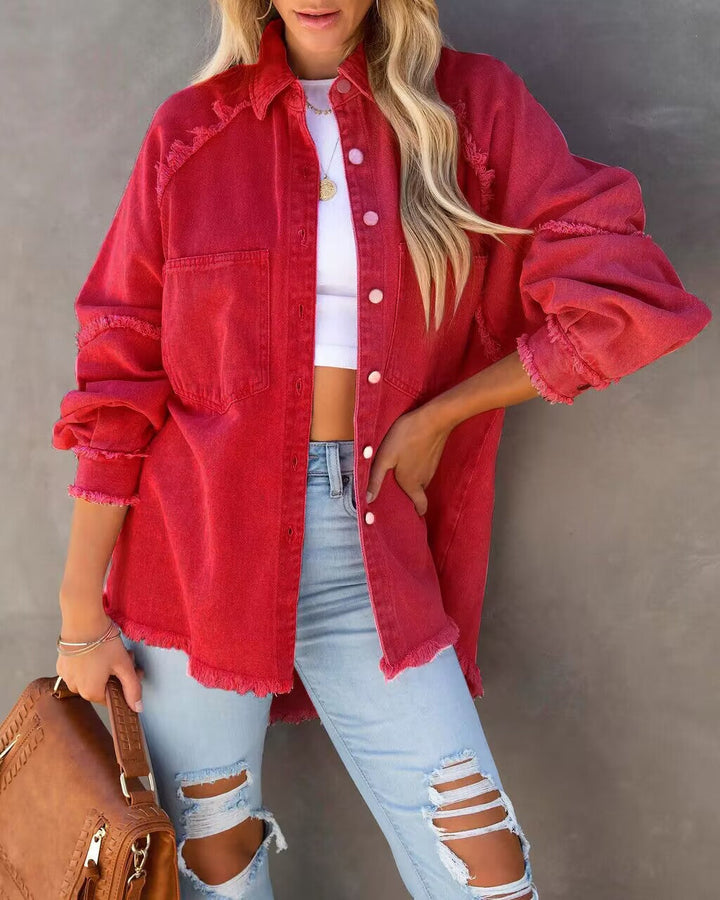 Charlotte | Oversized Denim Shirt Jacket for Women