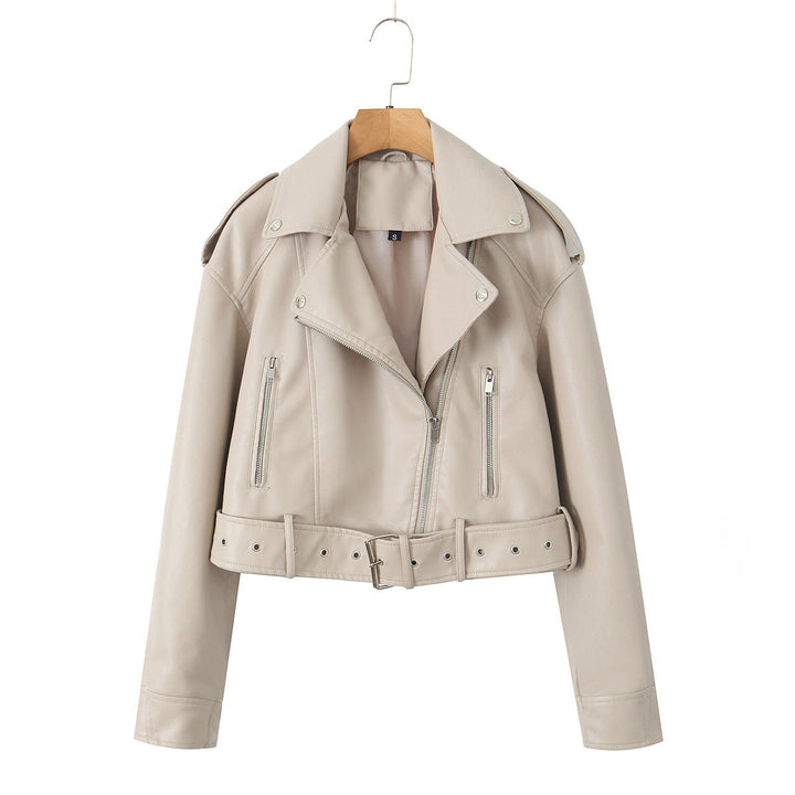 Lucille | Faux Leather Moto Jacket for Women