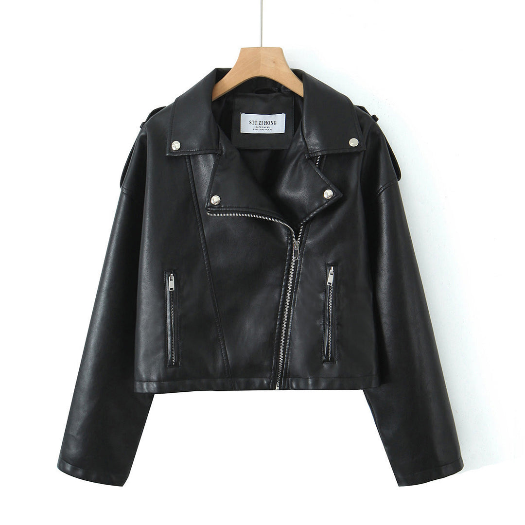 Miranda | Faux Leather Moto Jacket for Women