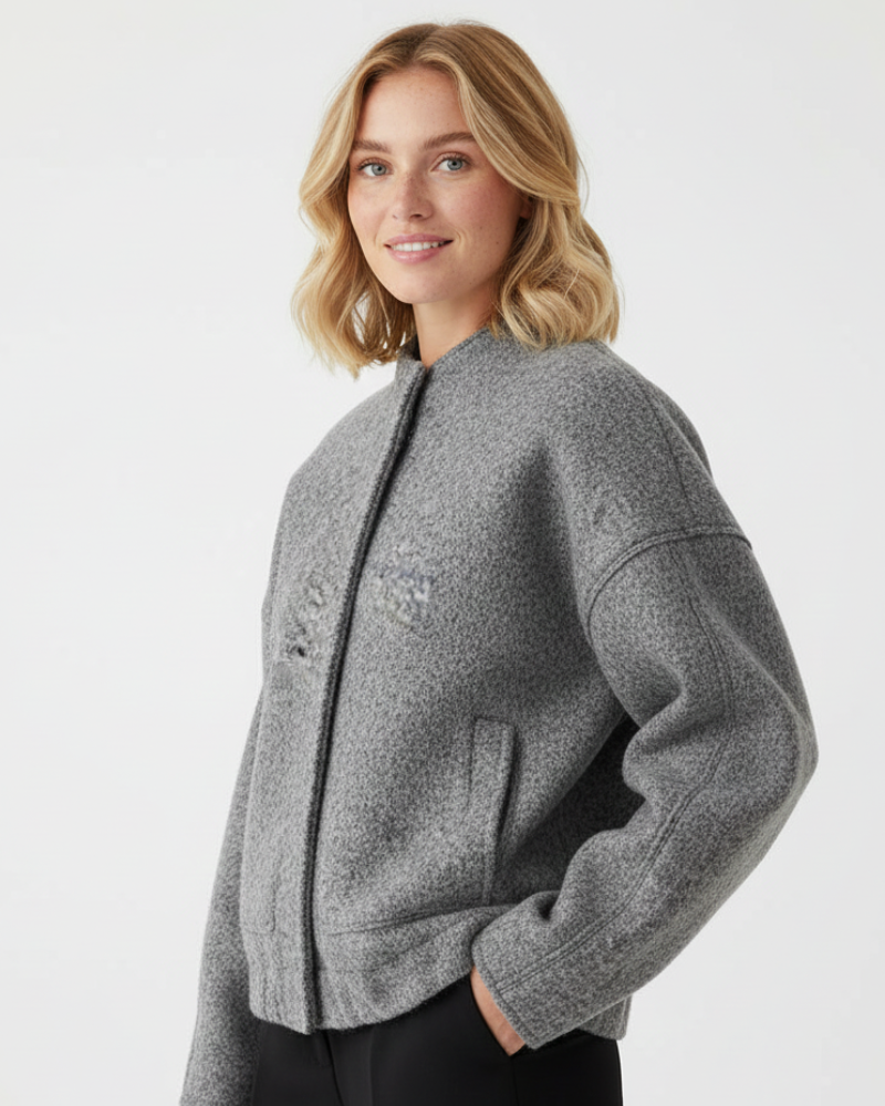 Serena | Oversized Bomber Jacket for Women