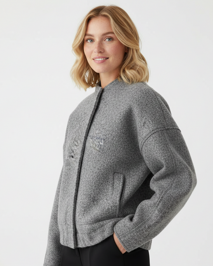Serena | Oversized Bomber Jacket for Women