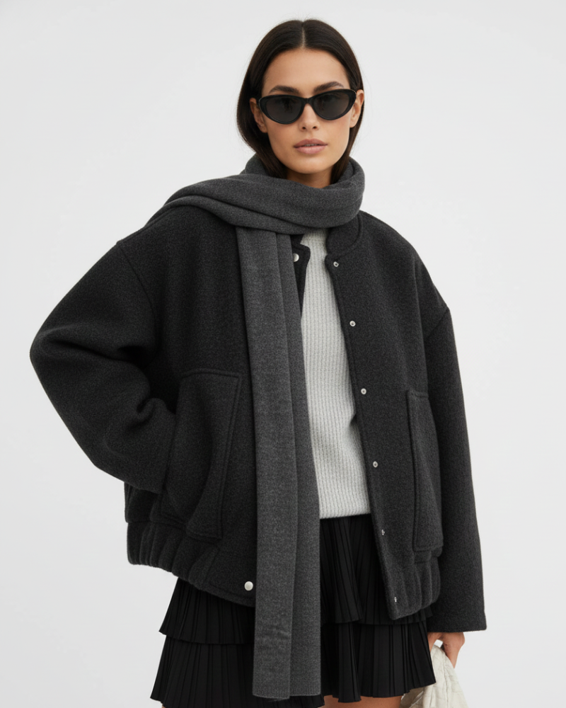 Serena | Oversized Bomber Jacket for Women