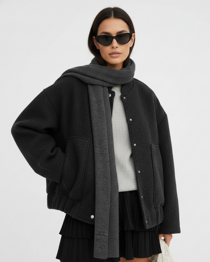 Serena | Oversized Bomber Jacket for Women