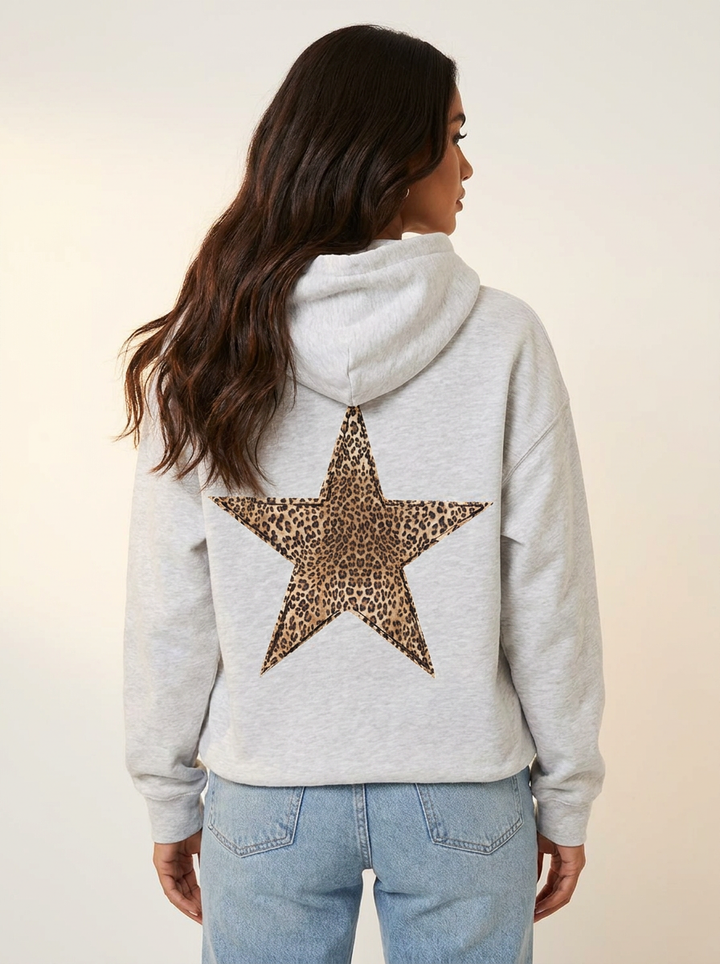 Ophelia | Leopard Print Oversized Jacket for Women