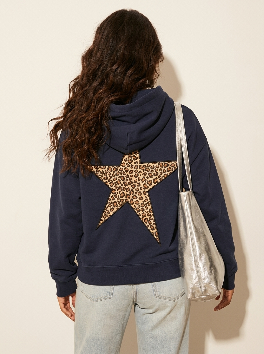 Ophelia | Leopard Print Oversized Jacket for Women