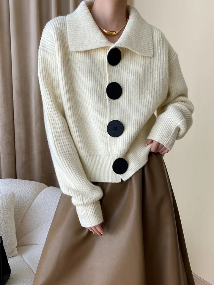 Veronica | Oversized Ribbed Cardigan for Women