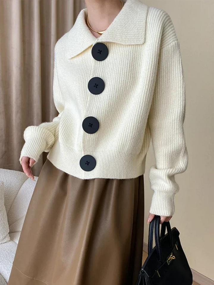 Veronica | Oversized Ribbed Cardigan for Women