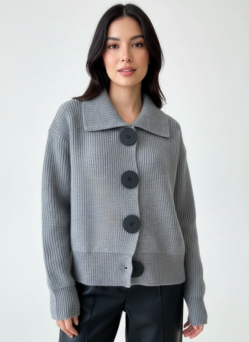 Veronica | Oversized Ribbed Cardigan for Women